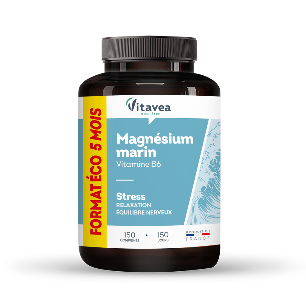 Vitavea Bien-être Magnésium marin vitamine B6 5 mois