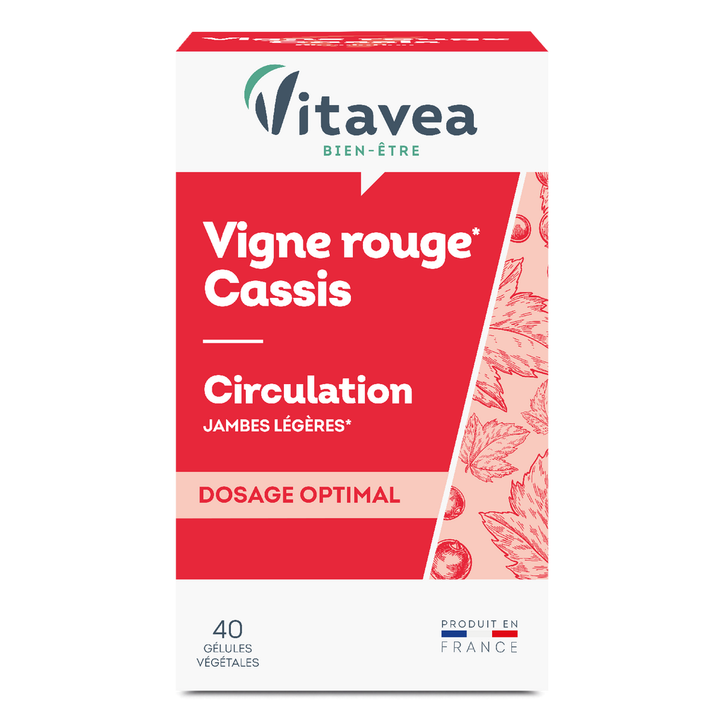 Vitavea Bien-être Vigne rouge Cassis